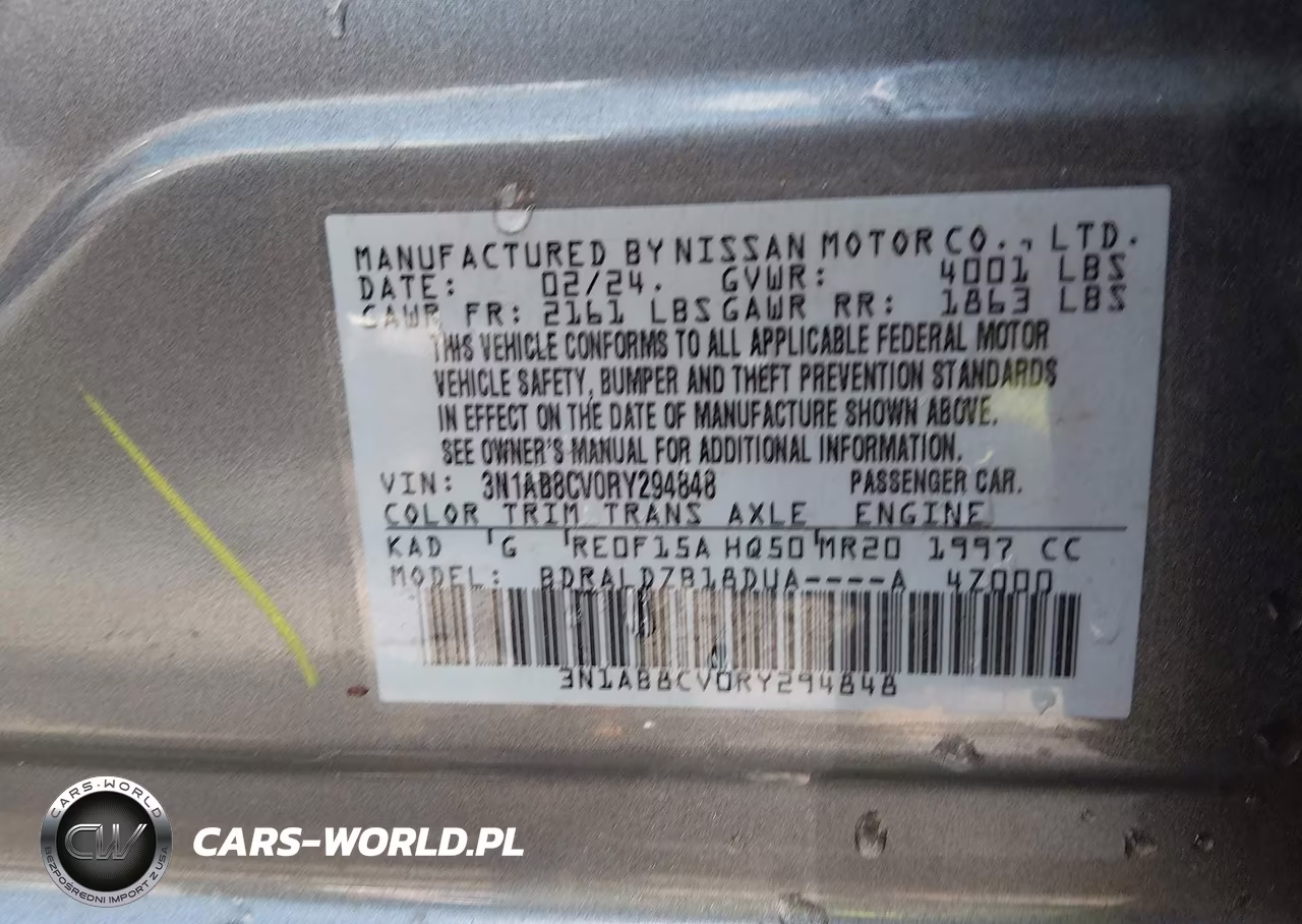 2024 Nissan Sentra Sv Xtronic Cvt VIN:3N1AB8CV0RY294848 - 9