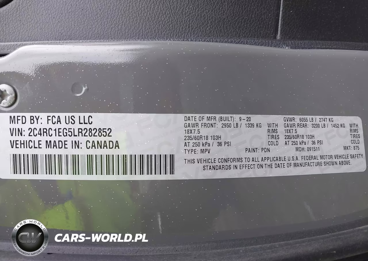 2020 Chrysler Pacifica Touring L Plus VIN:2C4RC1EG5LR282852 - 9
