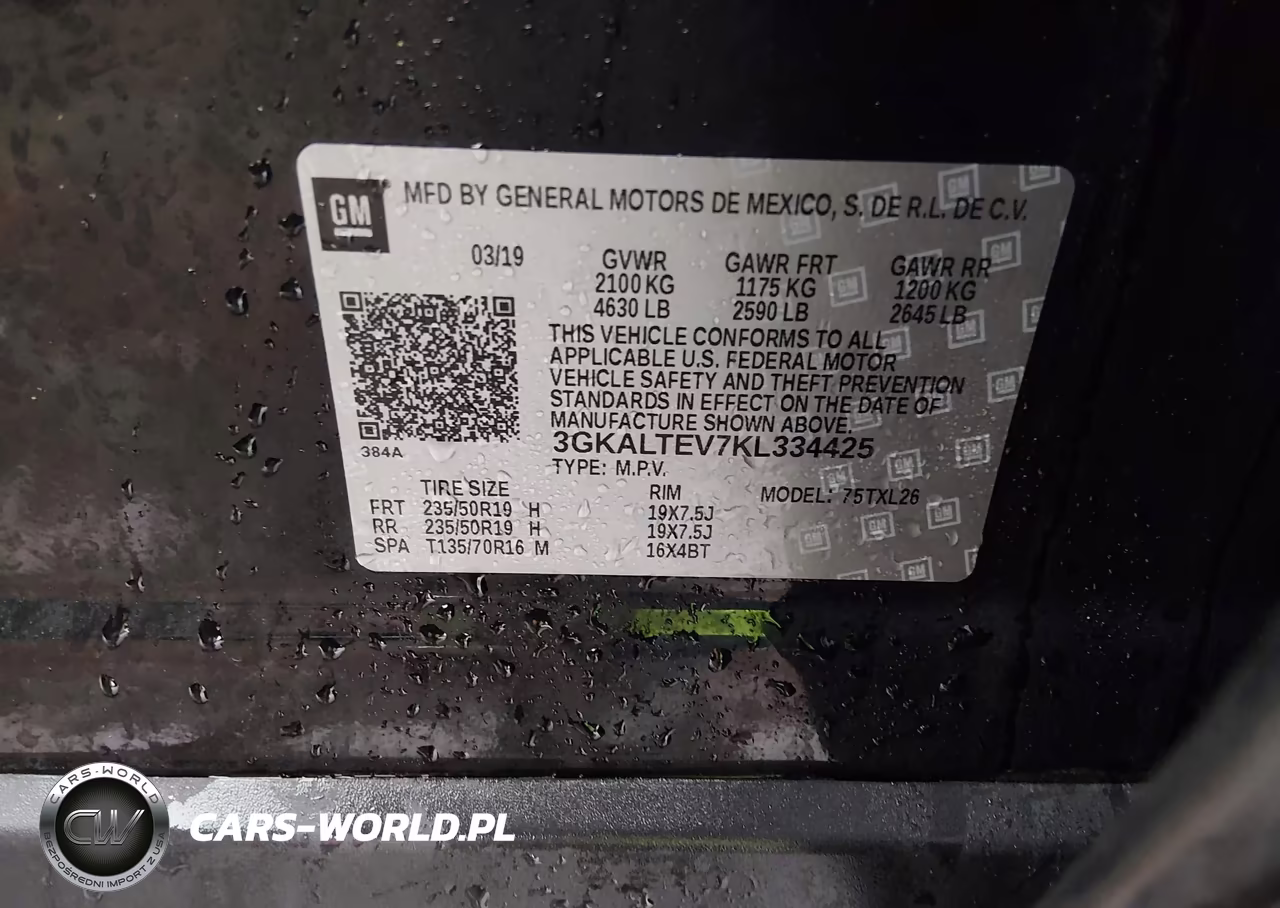 2019 GMC Terrain Sle VIN:3GKALTEV7KL334425 - 9