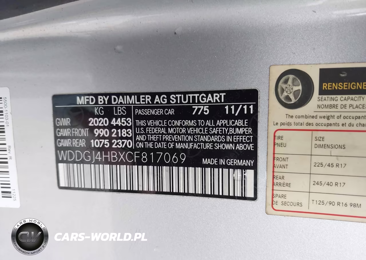 2012 Mercedes-Benz C 250 VIN:WDDGJ4HBXCF817069 - 9