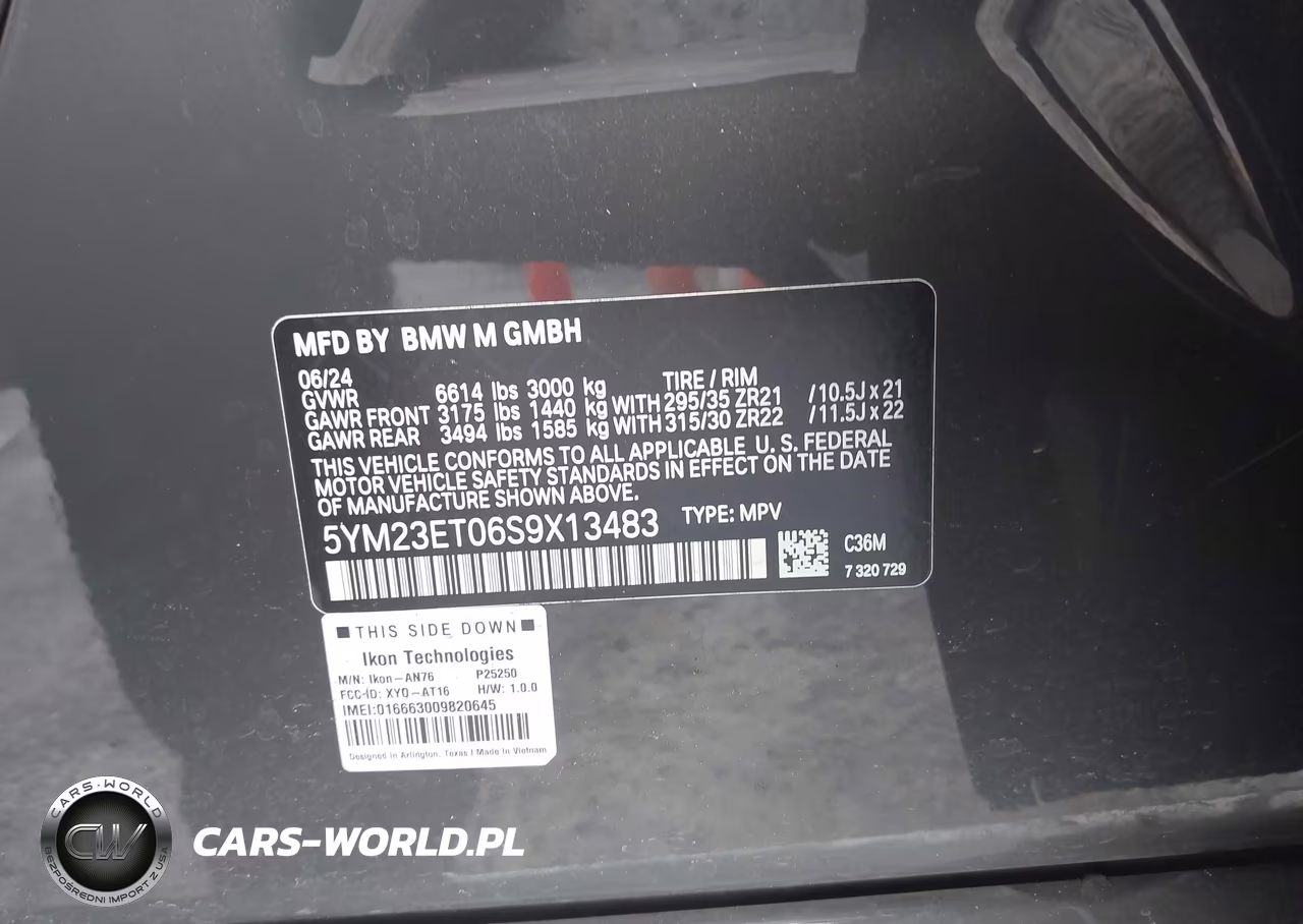 2025 BMW X6 M VIN:5YM23ET06S9X13483 - 9