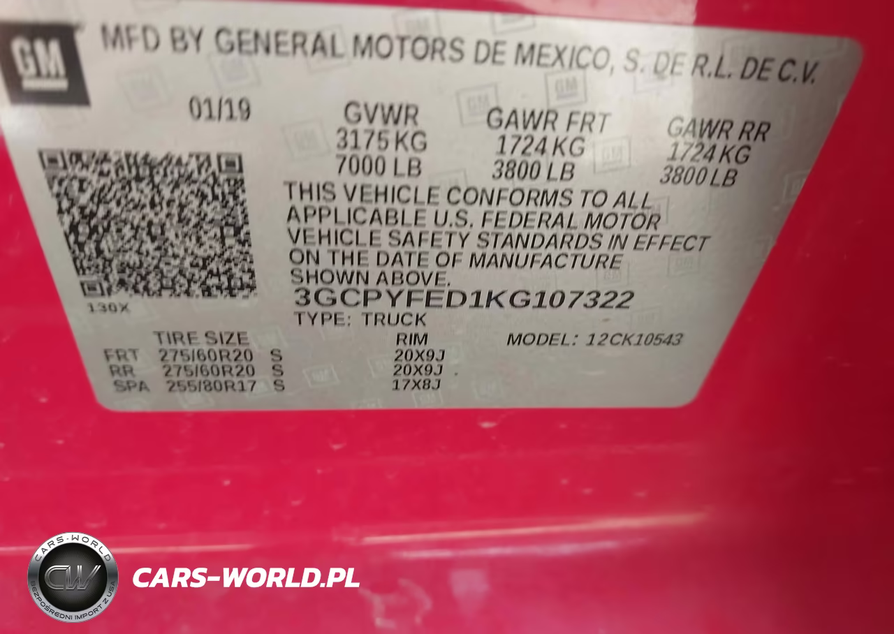 2019 Chevrolet Silverado 1500 Lt Trail Boss VIN:3GCPYFED1KG107322 - 9