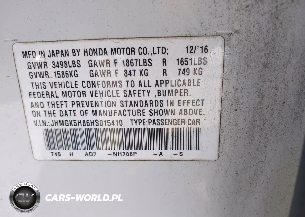 2017 Honda Fit Ex-L VIN:JHMGK5H86HS015410 - 9
