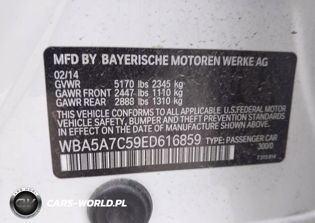 2014 BMW 528I xDrive VIN:WBA5A7C59ED616859 - 9
