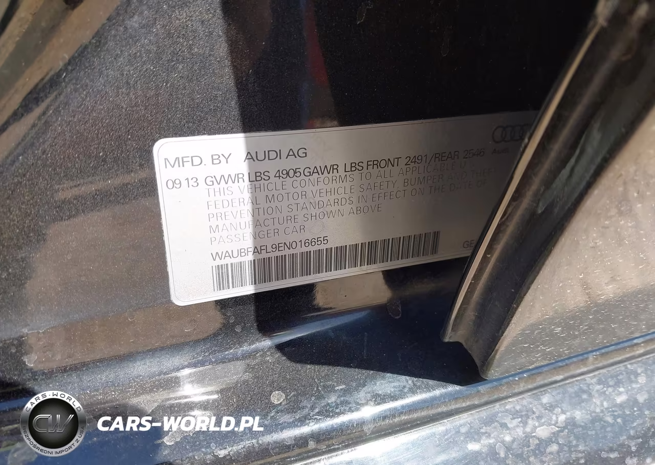 2014 Audi A4 2.0T Premium VIN:WAUBFAFL9EN016655 - 9