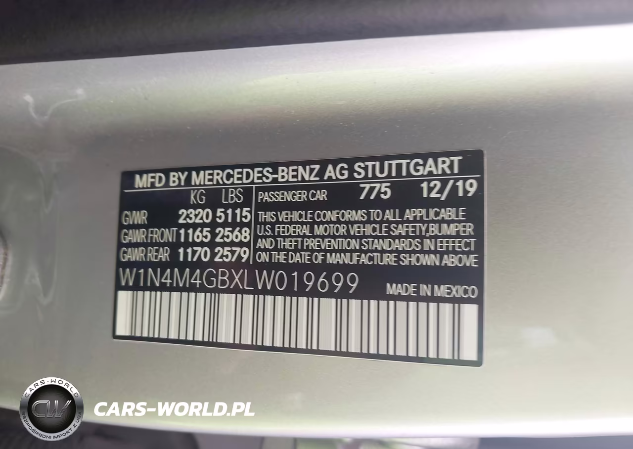 2020 Mercedes-Benz Glb 250 VIN:W1N4M4GBXLW019699 - 9