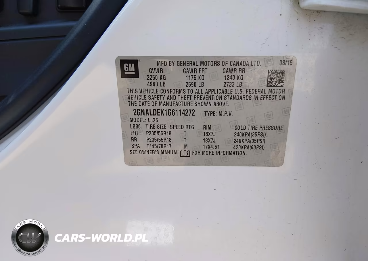 2016 Chevrolet Equinox Ltz VIN:2GNALDEK1G6114272 - 9