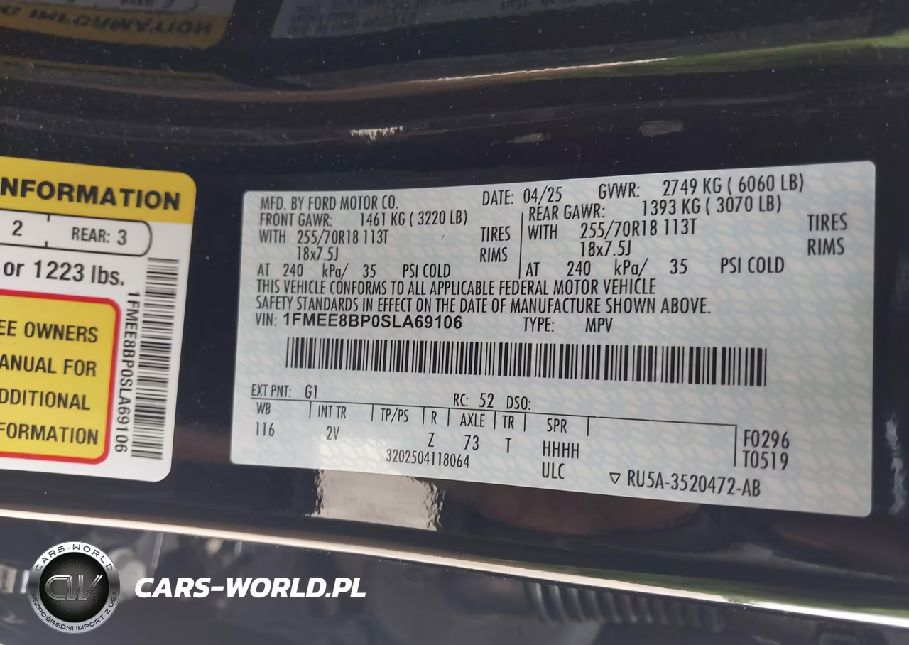2025 Ford Bronco Outer Banks VIN:1FMEE8BP0SLA69106 - 9