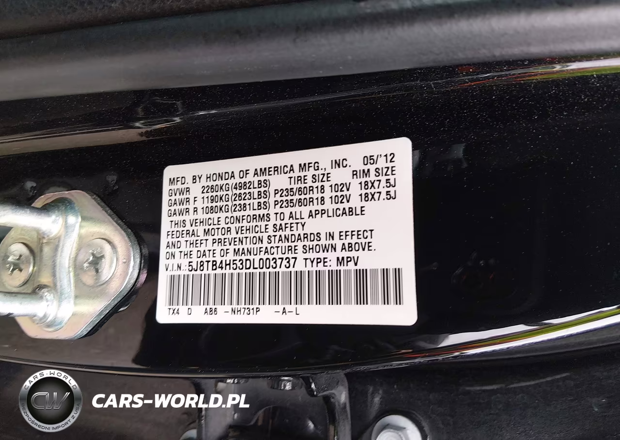 2013 Acura Rdx VIN:5J8TB4H53DL003737 - 9