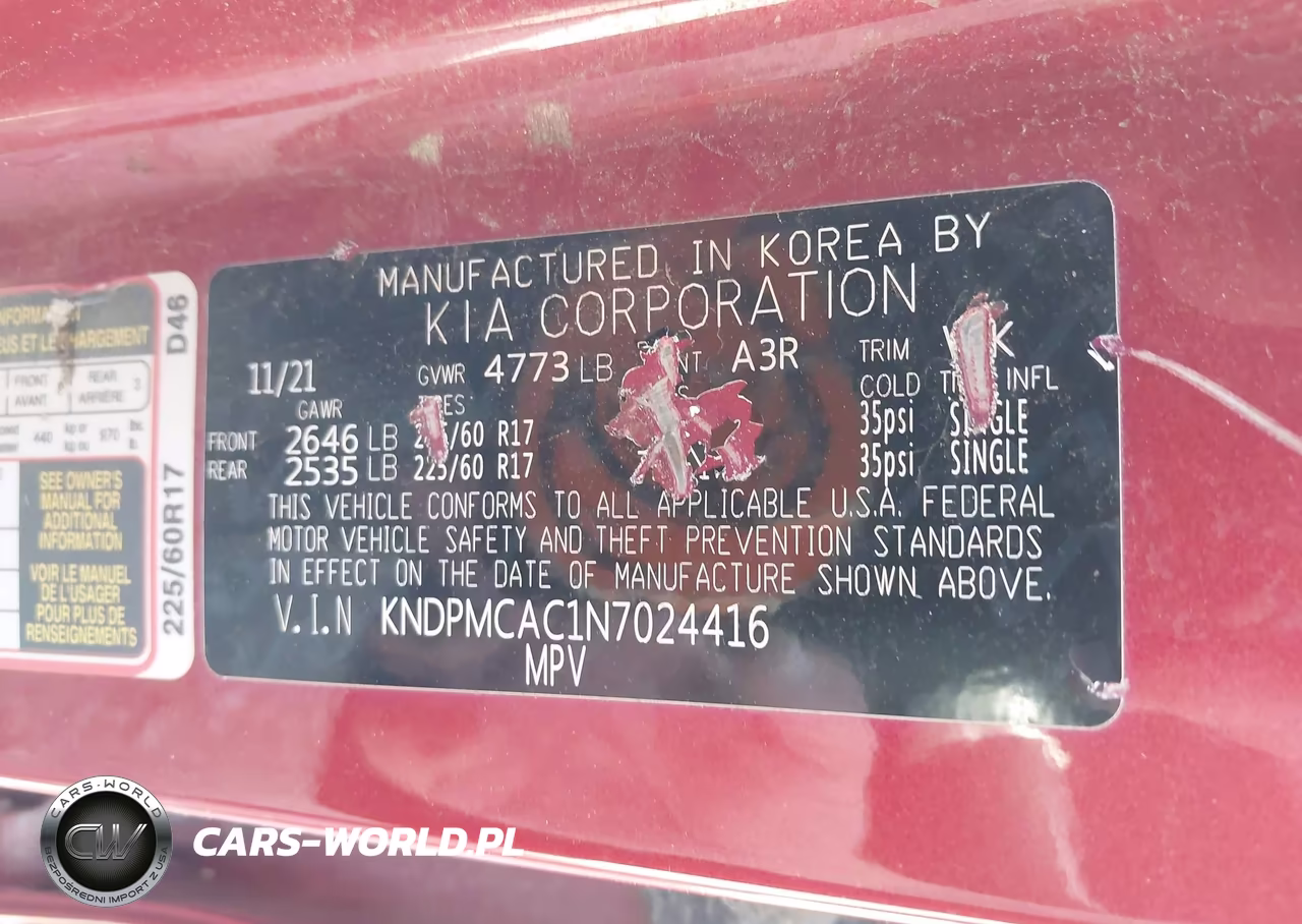 2022 Kia Sportage Lx VIN:KNDPMCAC1N7024416 - 9