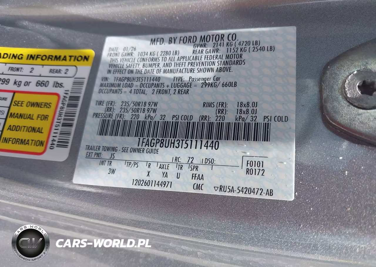 2026 Ford Mustang Ecoboost Premium VIN:1FAGP8UH3T5111440 - 9