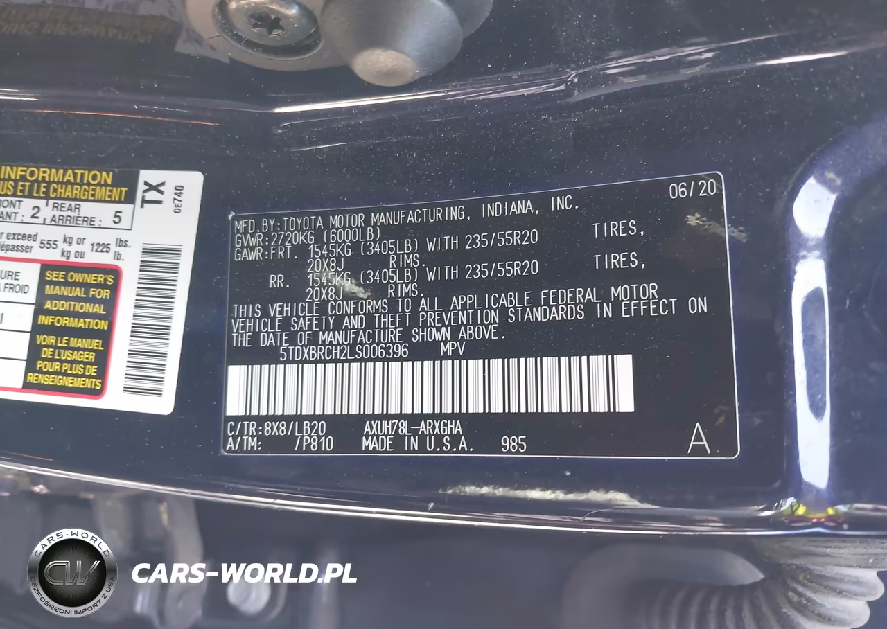 2020 Toyota Highlander Hybrid Limited VIN:5TDXBRCH2LS006396 - 9
