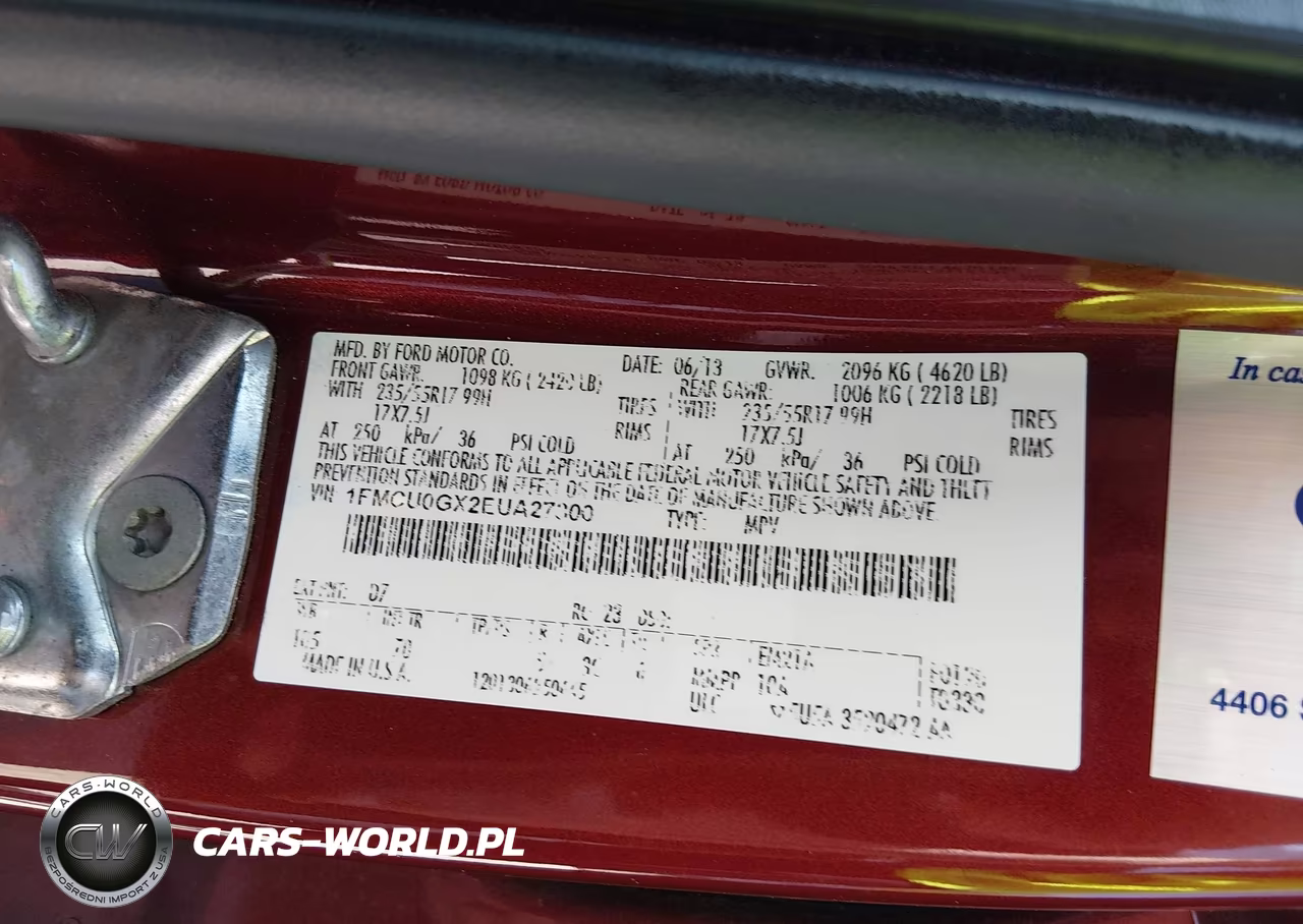 2014 Ford Escape Se VIN:1FMCU0GX2EUA27300 - 9