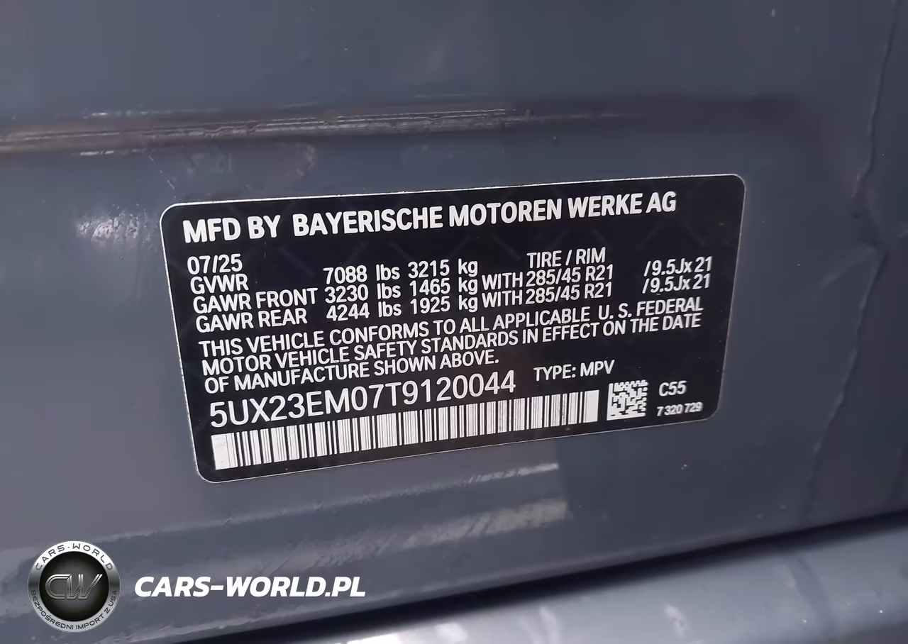 2026 BMW X7 xDrive40I VIN:5UX23EM07T9120044 - 9