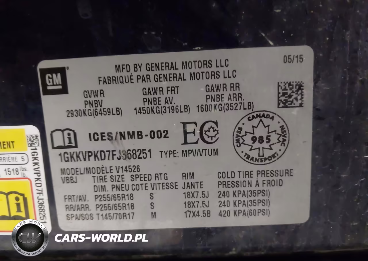 2015 GMC Acadia Sle-2 VIN:1GKKVPKD7FJ368251 - 9
