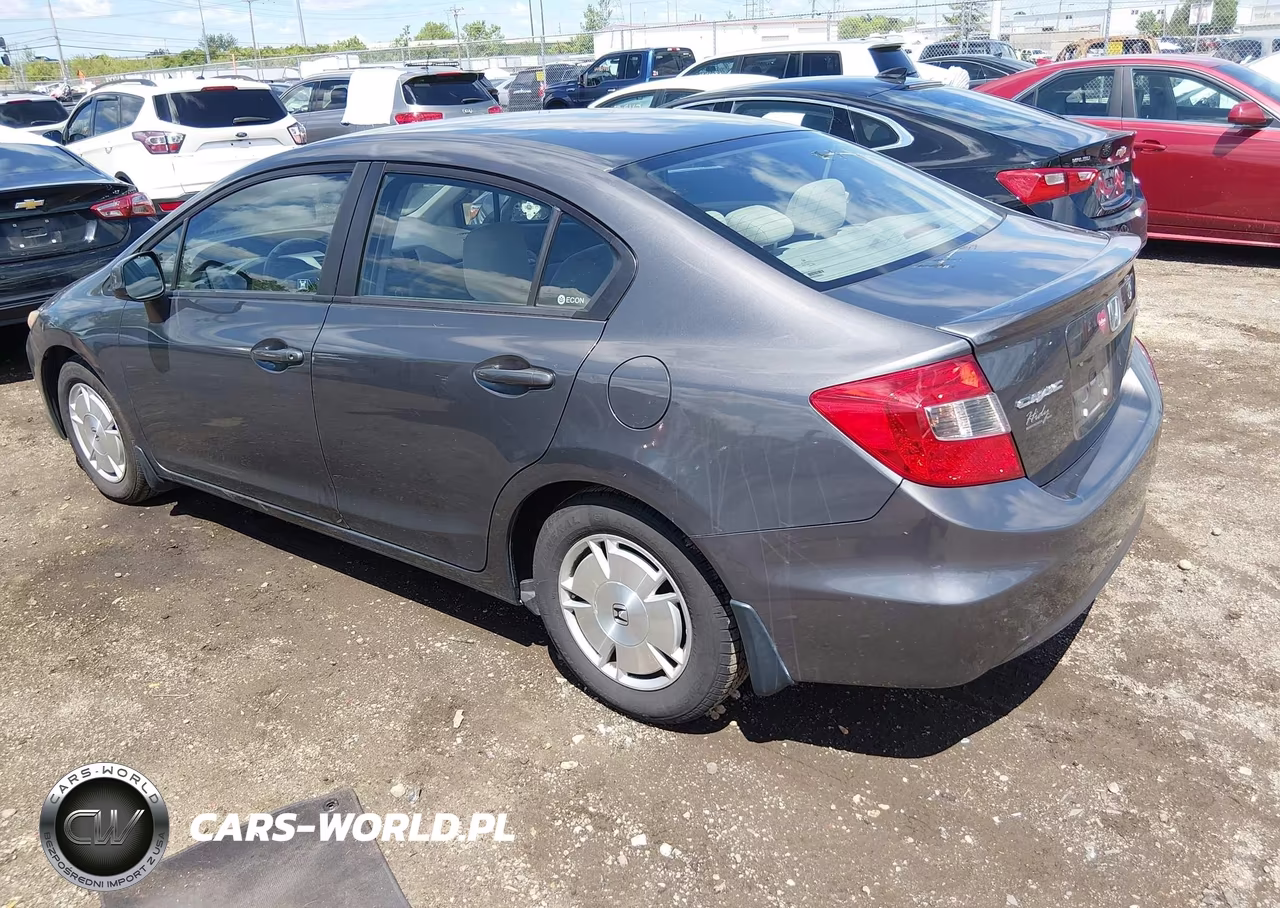 2012 Honda Civic Hf VIN:2HGFB2F62CH519614 - 3