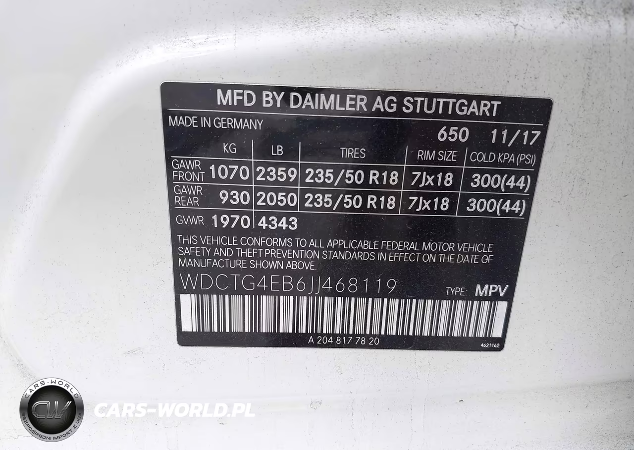 2018 Mercedes-Benz Gla 250 VIN:WDCTG4EB6JJ468119 - 9