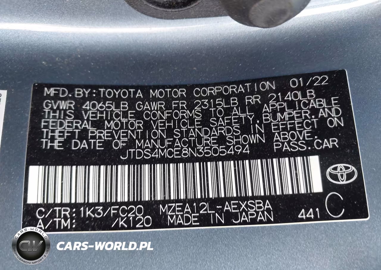 2022 Toyota Corolla Se VIN:JTDS4MCE8N3505494 - 9