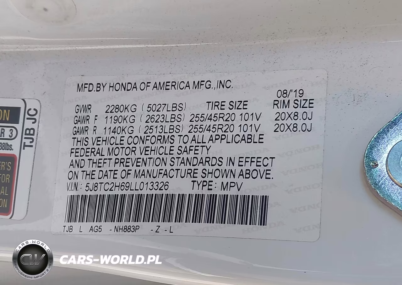 2020 Acura Rdx A-Spec Package VIN:5J8TC2H69LL013326 - 9