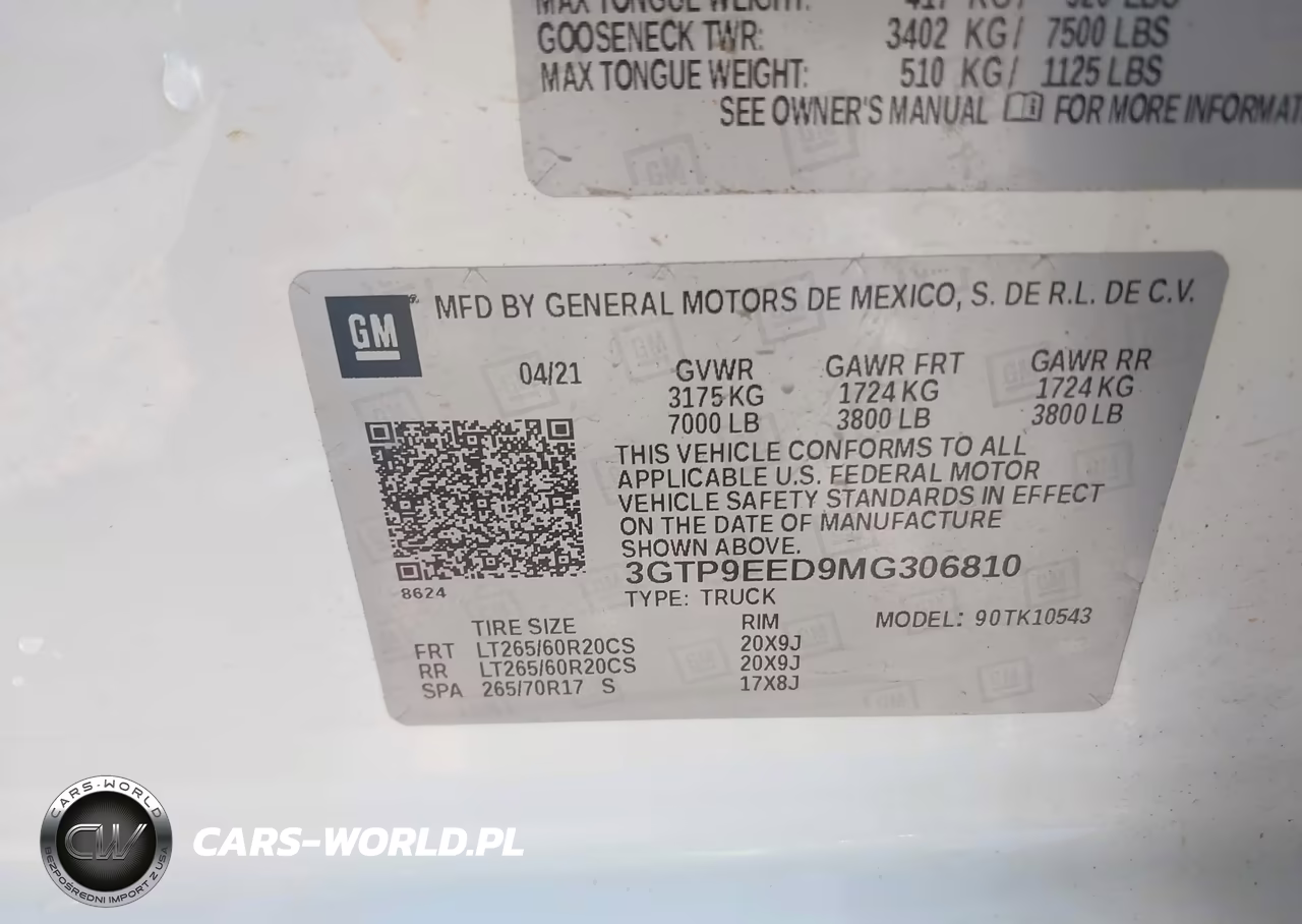 2021 GMC Sierra 1500 4Wd Short Box At4 VIN:3GTP9EED9MG306810 - 9