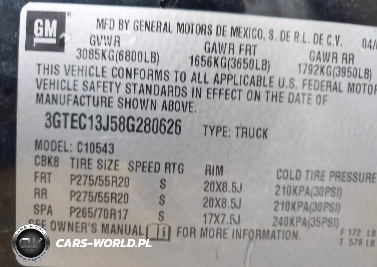 2008 GMC Sierra 1500 Sle1 VIN:3GTEC13J58G280626 - 9