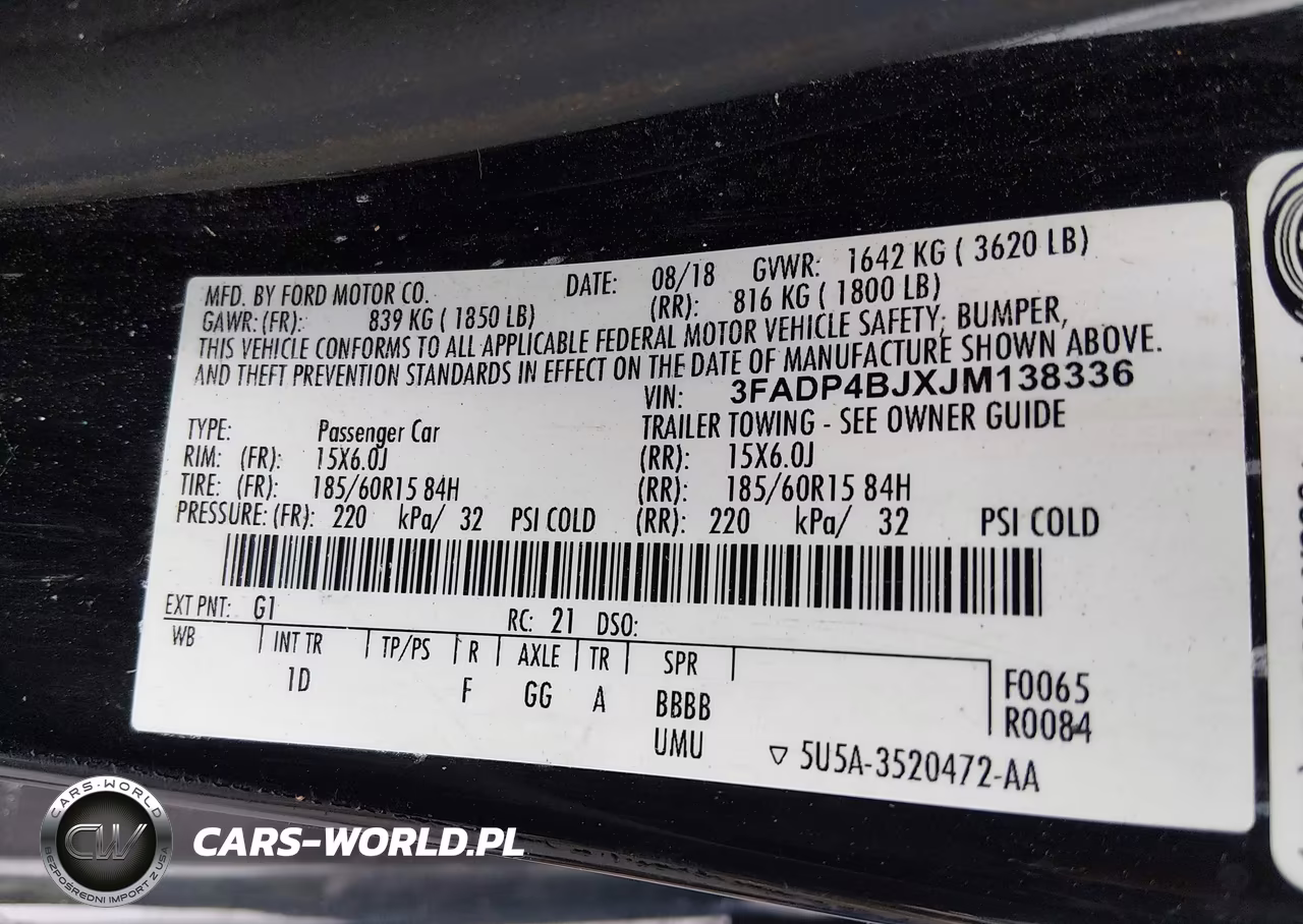 2018 Ford Fiesta Se VIN:3FADP4BJXJM138336 - 9