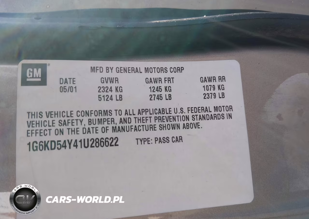 2001 Cadillac Deville Standard VIN:1G6KD54Y41U286622 - 9