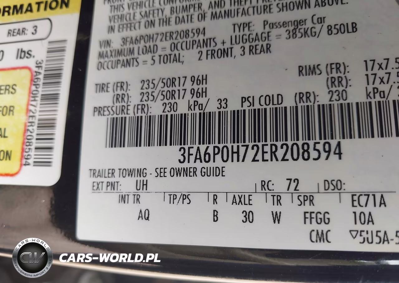 2014 Ford Fusion Se VIN:3FA6P0H72ER208594 - 9