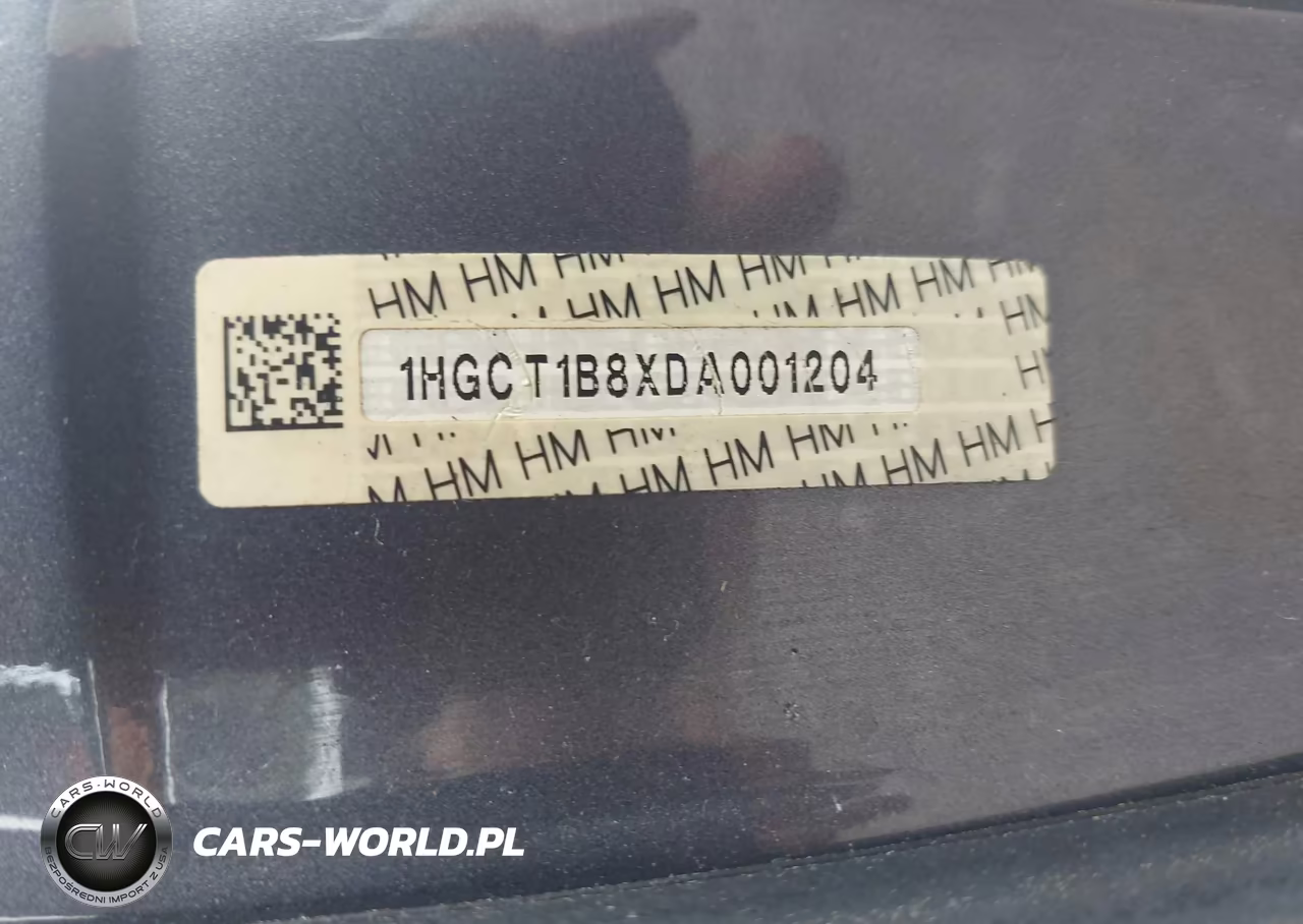 2013 Honda Accord Ex-L VIN:1HGCT1B8XDA001204 - 9
