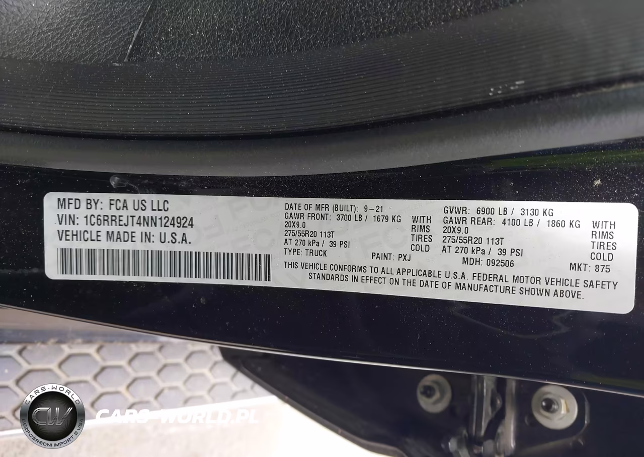 2022 Ram 1500 Laramie 4X2 5'7 Box VIN:1C6RREJT4NN124924 - 9