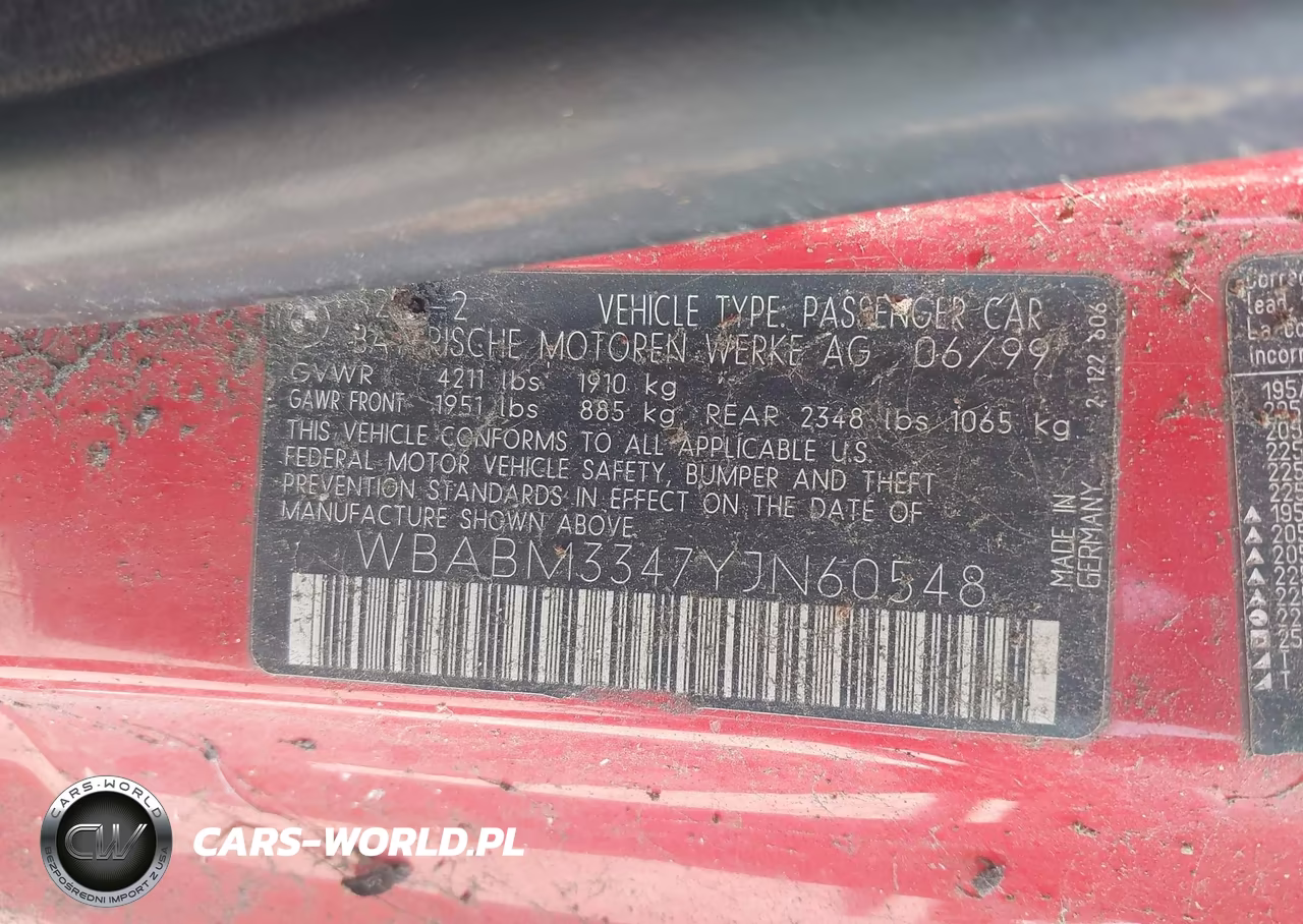 2000 BMW 323Ci VIN:WBABM3347YJN60548 - 9