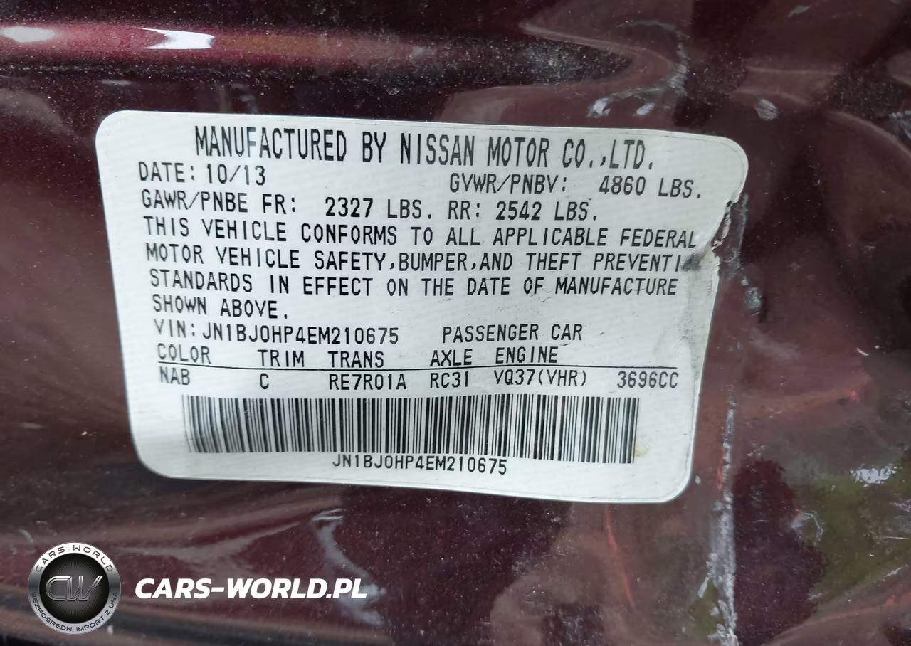 2014 Infiniti Qx50 Journey VIN:JN1BJ0HP4EM210675 - 9