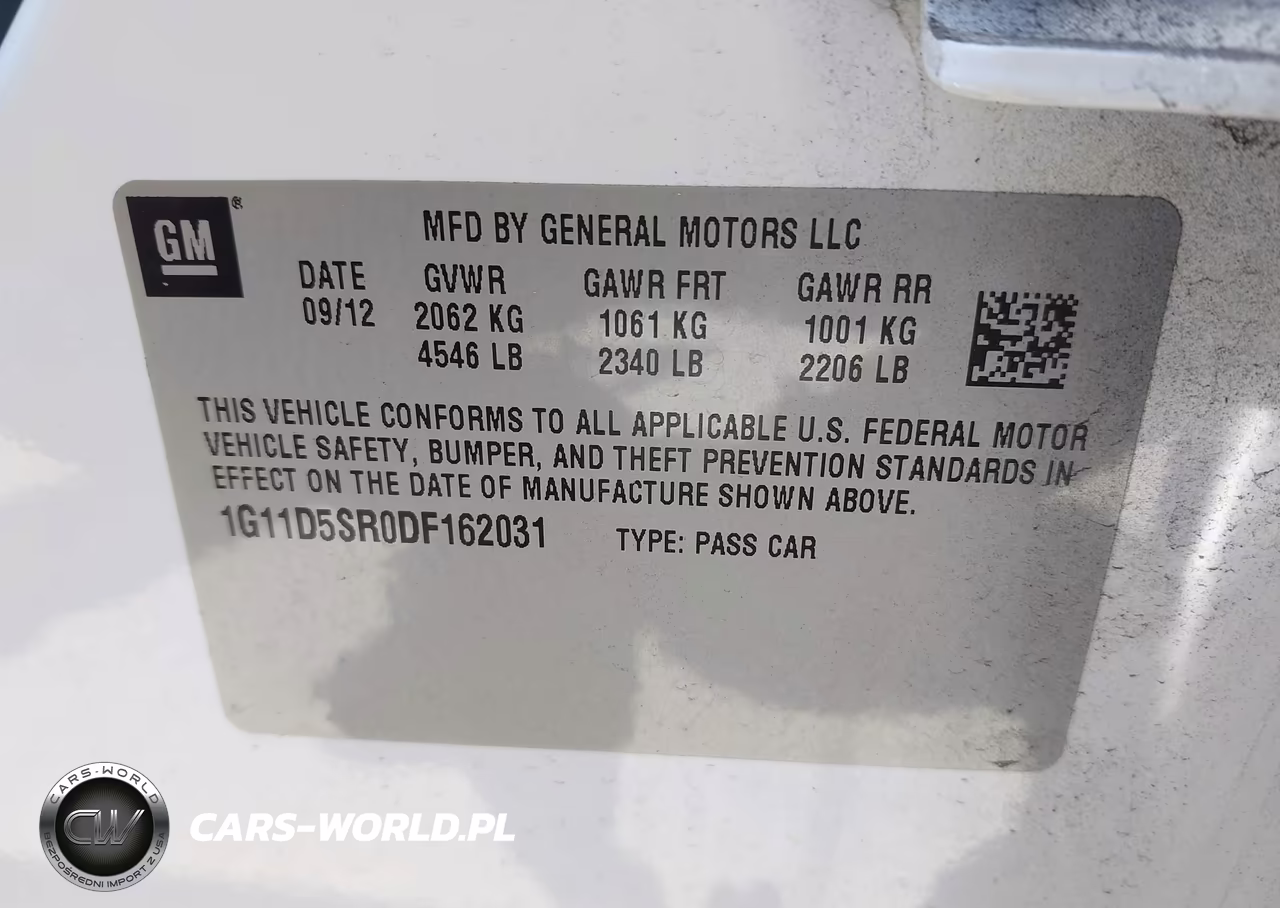 2013 Chevrolet Malibu Eco VIN:1G11D5SR0DF162031 - 9
