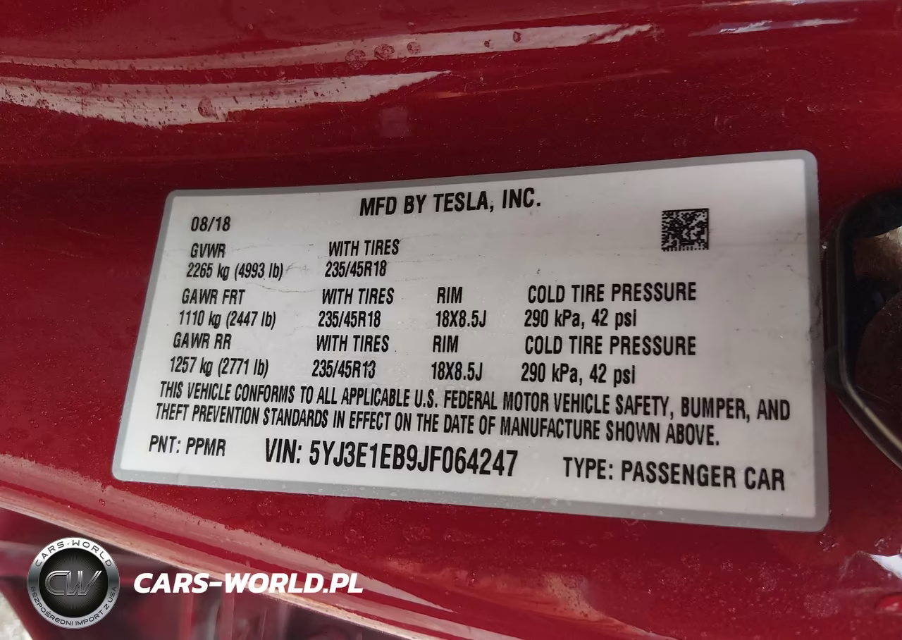 2018 Tesla Model 3 Long Range-Performance VIN:5YJ3E1EB9JF064247 - 9
