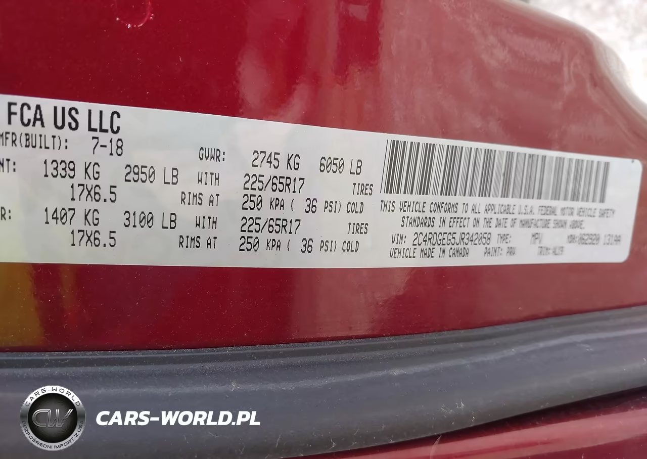 2018 Dodge Grand Caravan Gt VIN:2C4RDGEG5JR342058 - 9