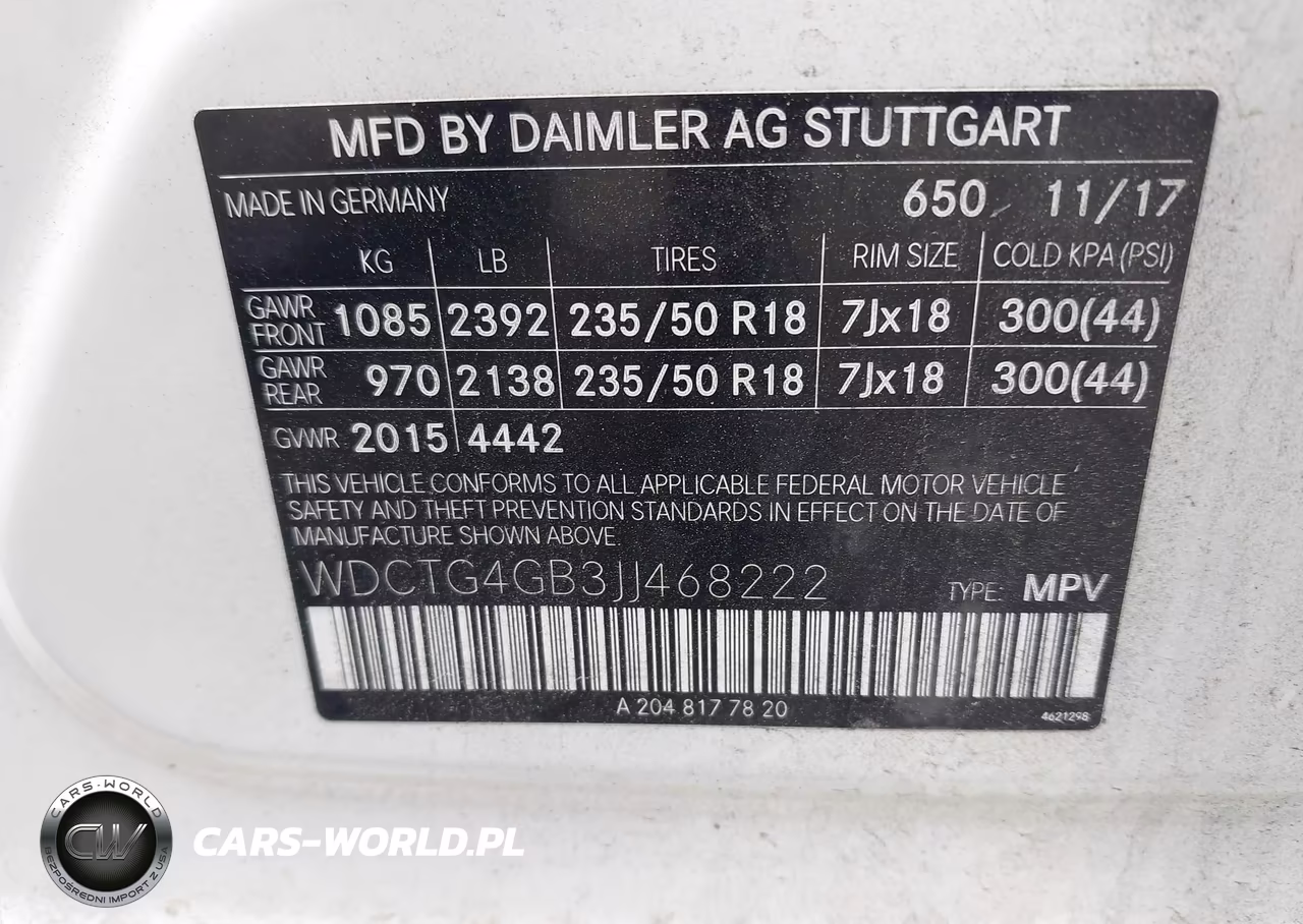 2018 Mercedes-Benz Gla 250 4Matic VIN:WDCTG4GB3JJ468222 - 9