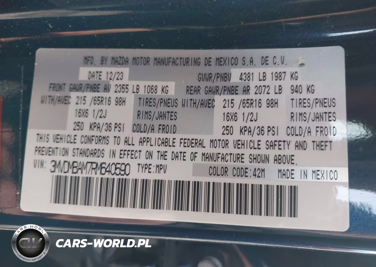 2024 Mazda Cx-30 2.5 S VIN:3MVDMBAM7RM640590 - 9