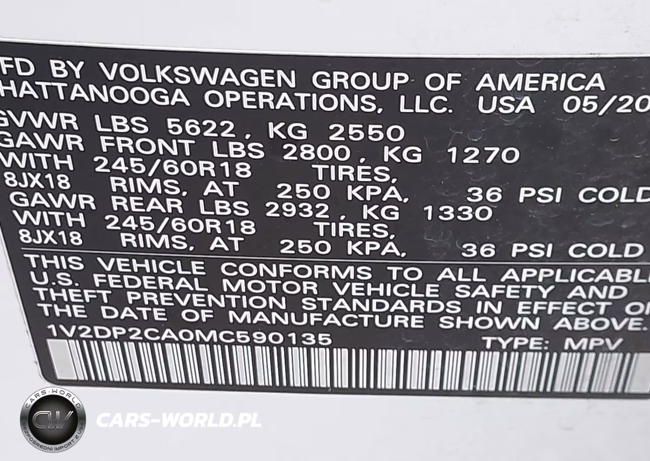 2021 Volkswagen Atlas 2.0T Se VIN:1V2DP2CA0MC590135 - 9