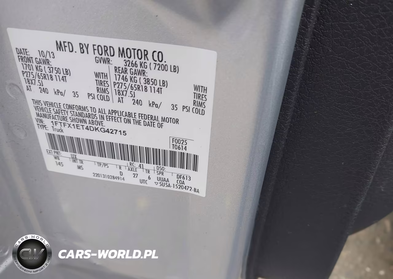 2013 Ford F-150 Xlt VIN:1FTFX1ET4DKG42715 - 9