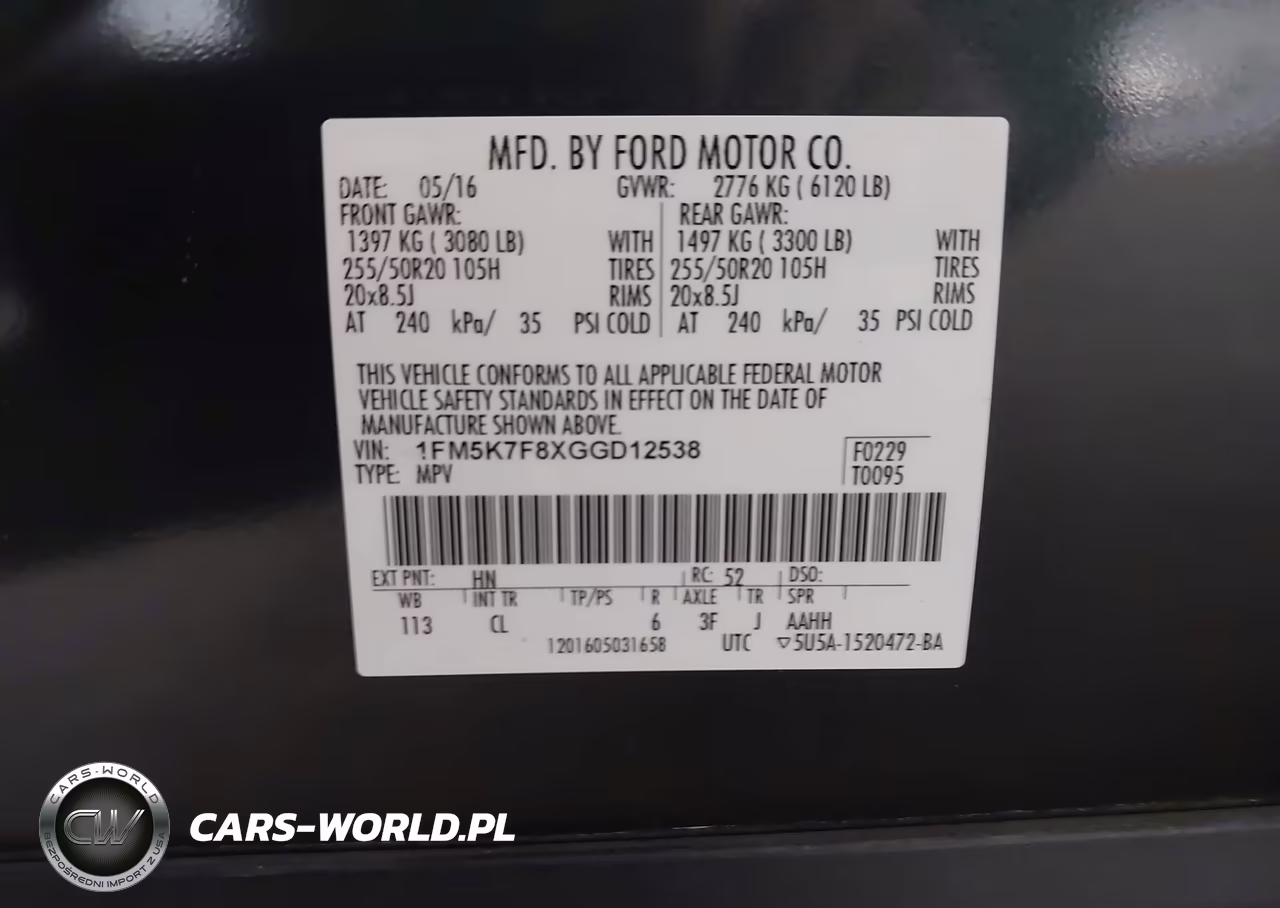 2016 Ford Explorer Limited VIN:1FM5K7F8XGGD12538 - 9