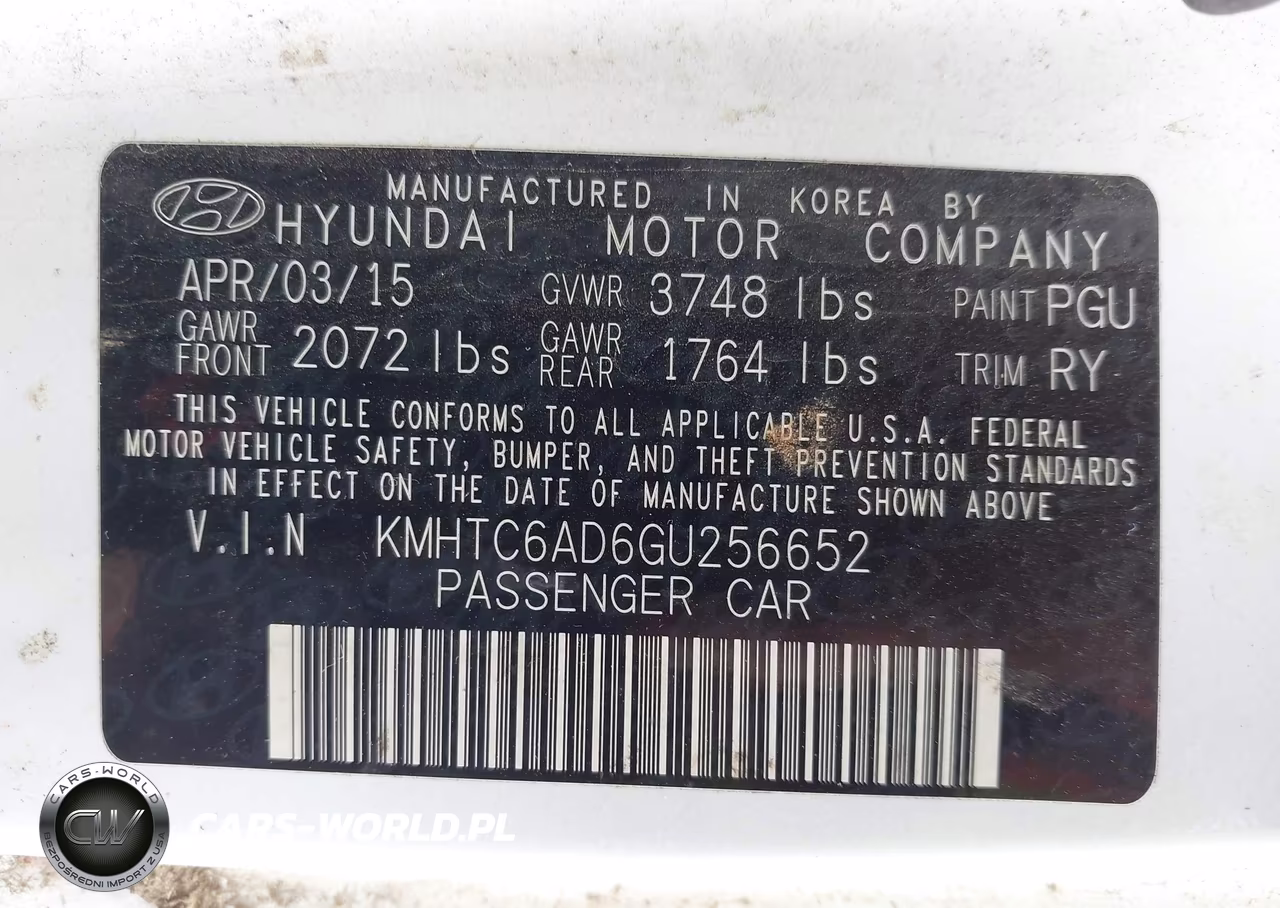 2016 Hyundai Veloster VIN:KMHTC6AD6GU256652 - 9