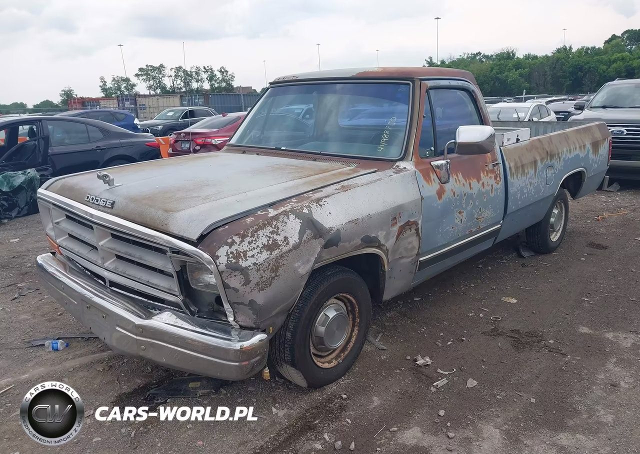 1989 Dodge D-Series D100 VIN:1B7FE06Y4KS015133 - 2