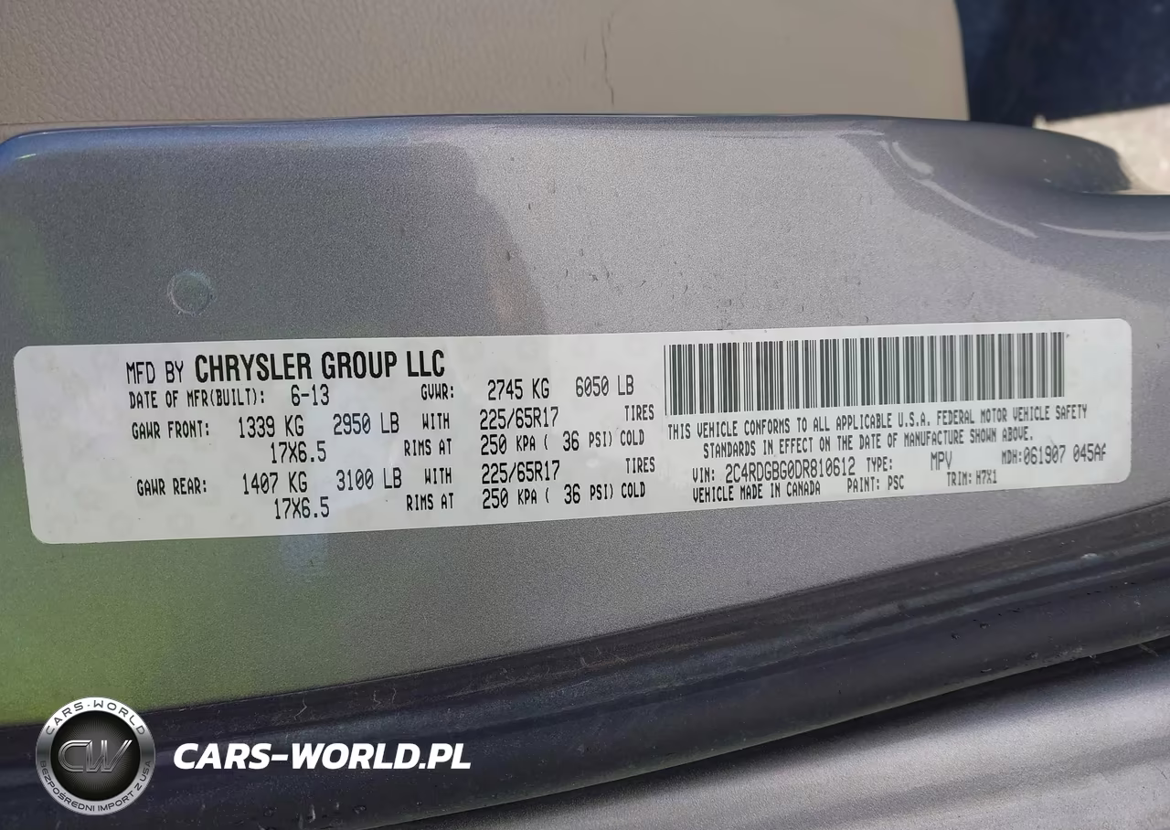 2013 Dodge Grand Caravan American Value Pkg VIN:2C4RDGBG0DR810612 - 9