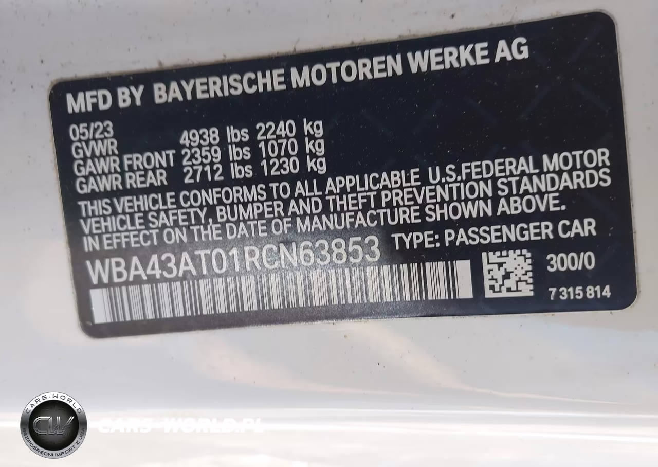2024 BMW 430I xDrive VIN:WBA43AT01RCN63853 - 9
