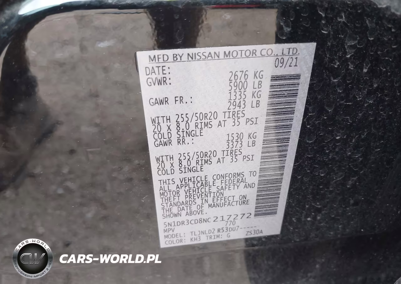 2022 Nissan Pathfinder Sl 4Wd VIN:5N1DR3CD8NC217272 - 9