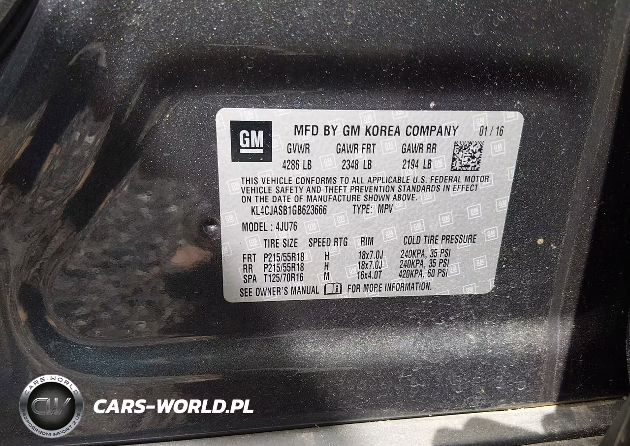 2016 Buick Encore VIN:KL4CJASB1GB623666 - 9