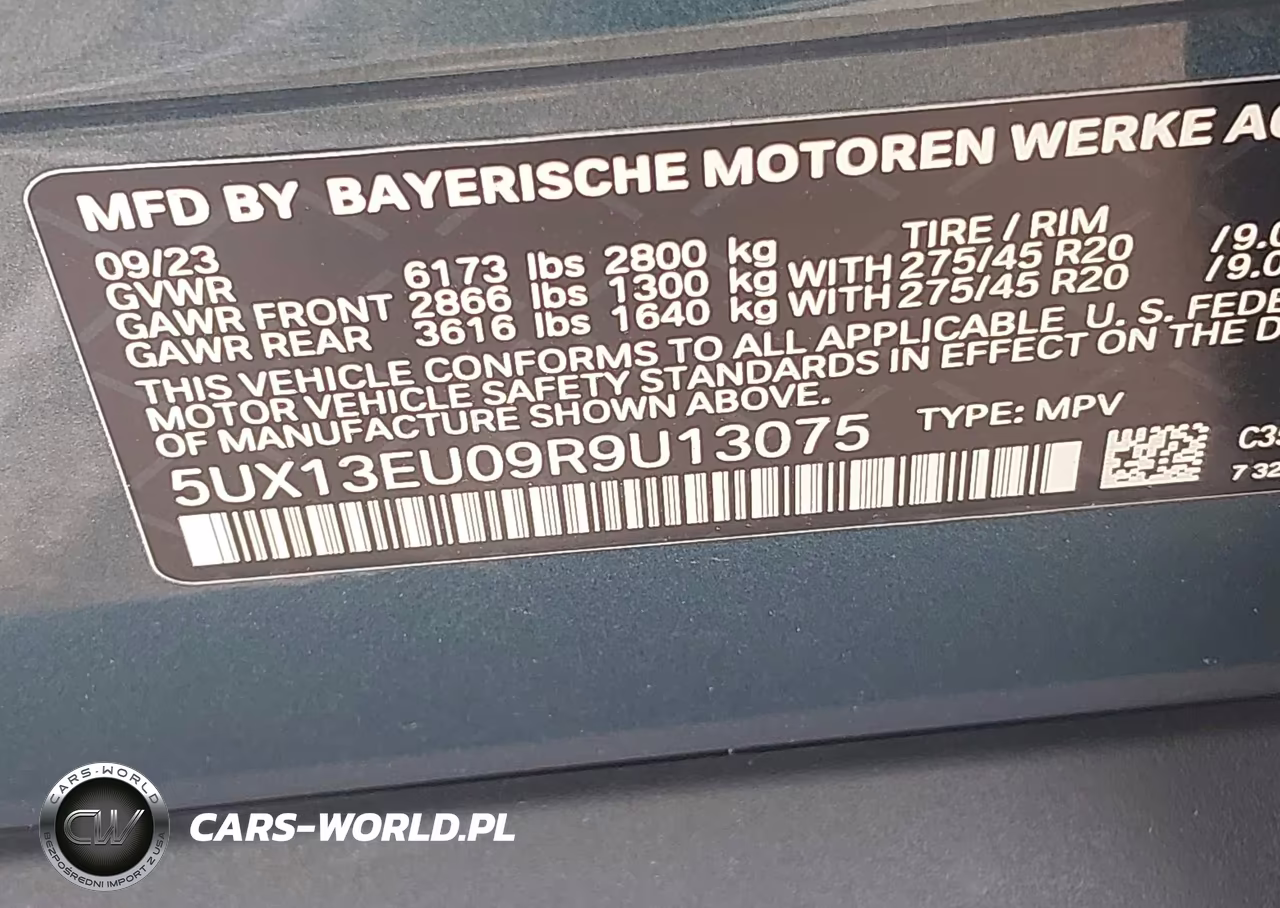 2024 BMW X5 Sdrive40I VIN:5UX13EU09R9U13075 - 9