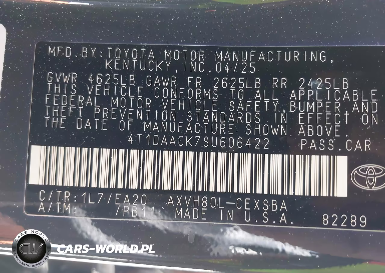 2025 Toyota Camry Se VIN:4T1DAACK7SU606422 - 9