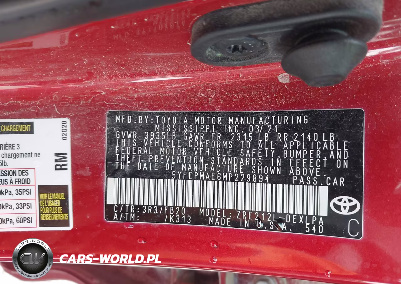 2021 Toyota Corolla Le VIN:5YFEPMAE6MP229894 - 9
