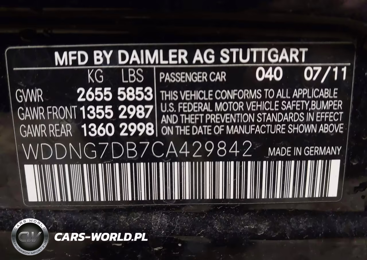2012 Mercedes-Benz S 550 VIN:WDDNG7DB7CA429842 - 9